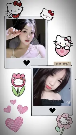 Khung ảnh hello kity