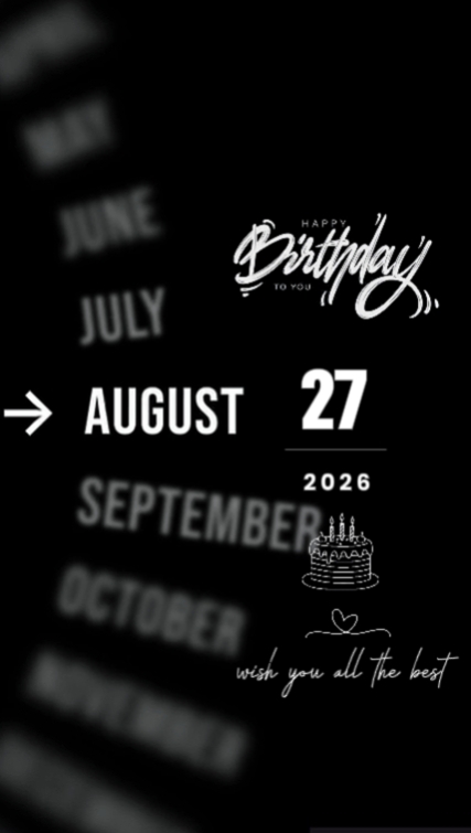 Hbd dad 27 august 