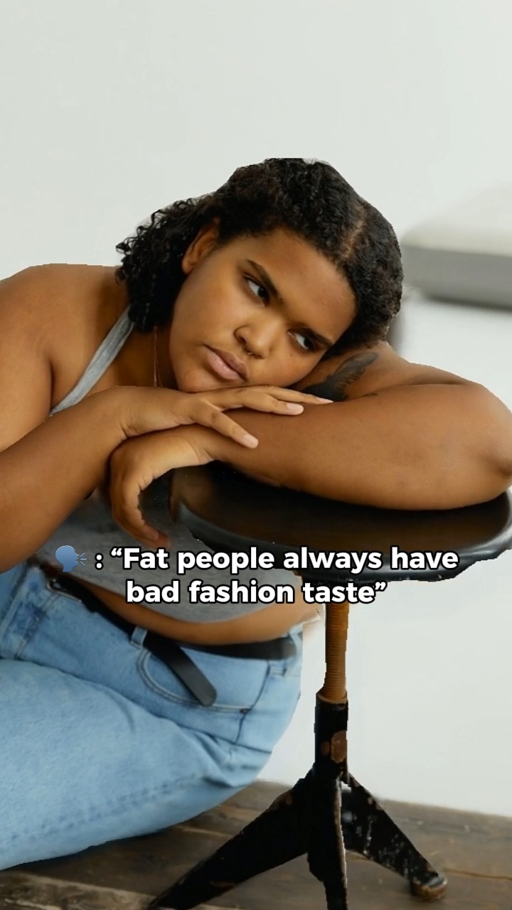 Anúncio de roupas plus size no estilo Tiktok