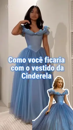 vestido da Cinderela