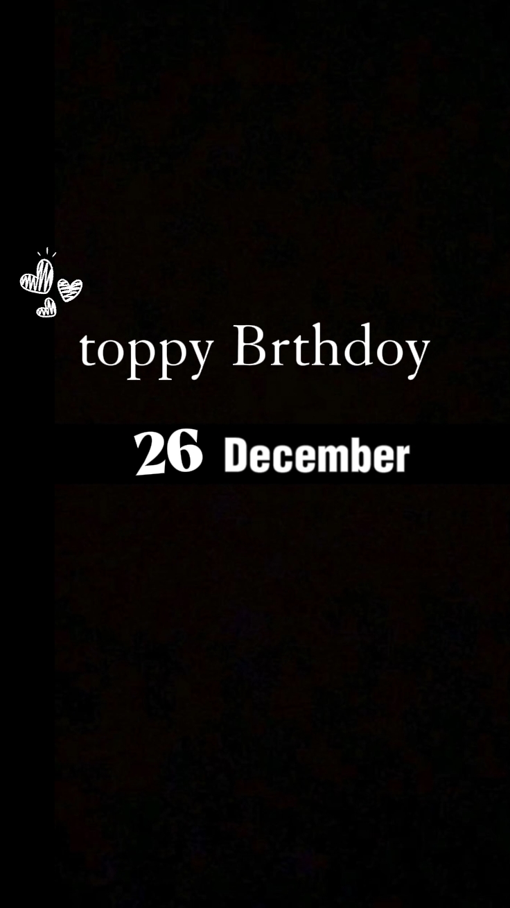 ANNIVERSAIRE DU 26 DÉCEMBRE