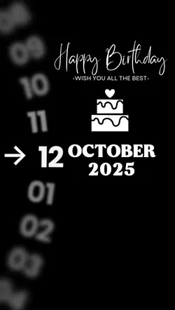 HBD 12 OCTOBER
