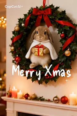 動くクリスマスリース