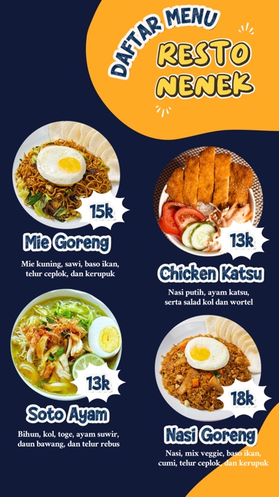 Menu Daftar