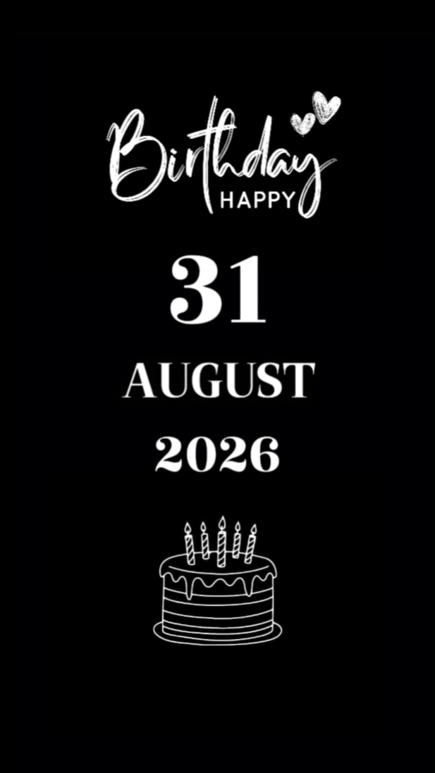 HBD SON 31 AUGUST