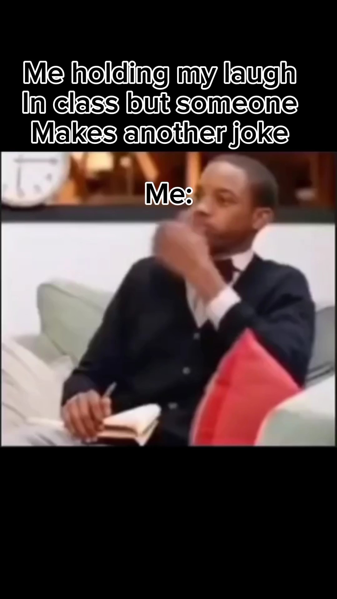 ne riez pas en classe