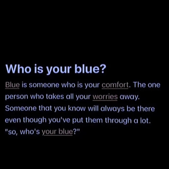 who is ur blue?
