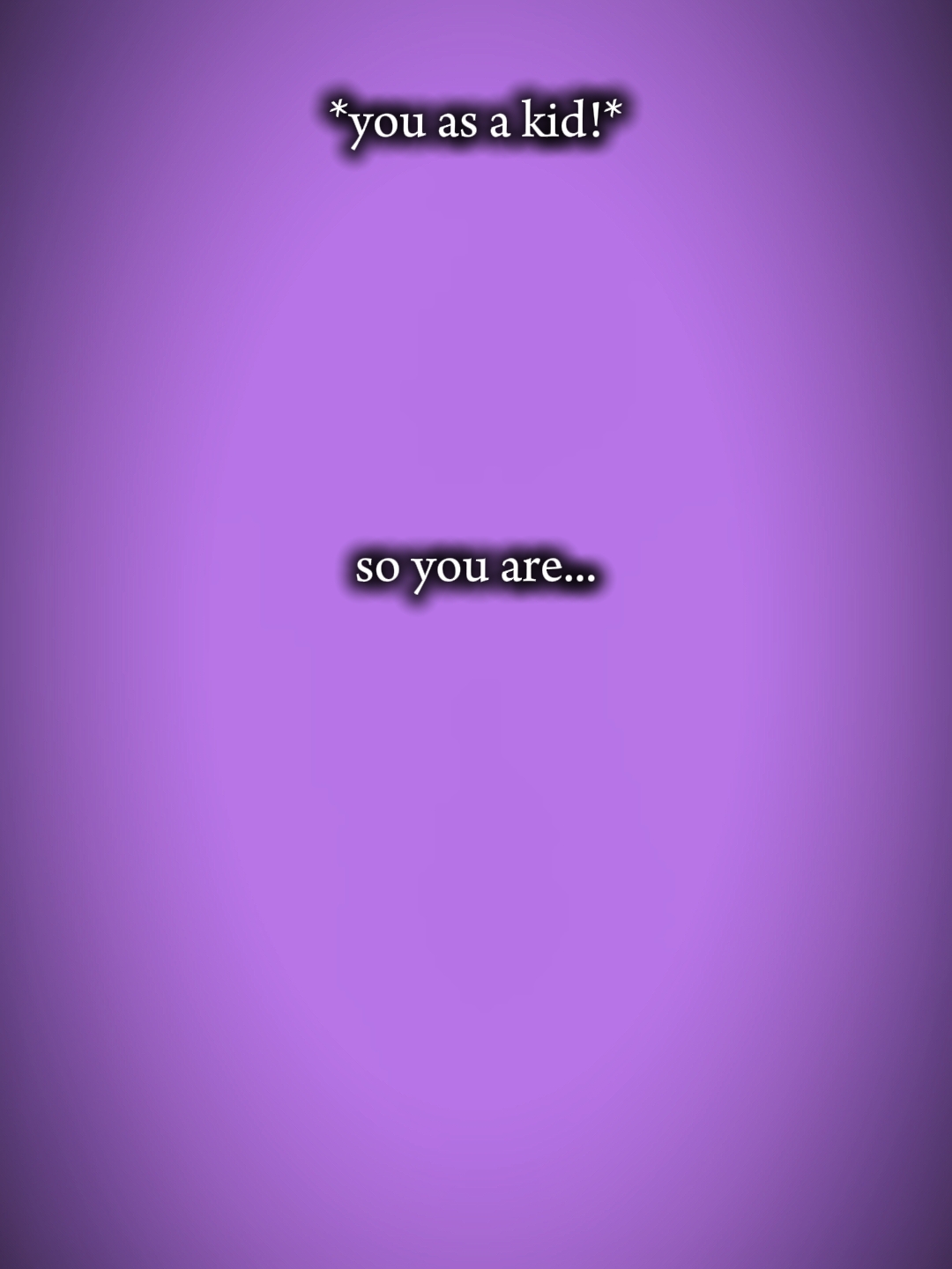 so you are