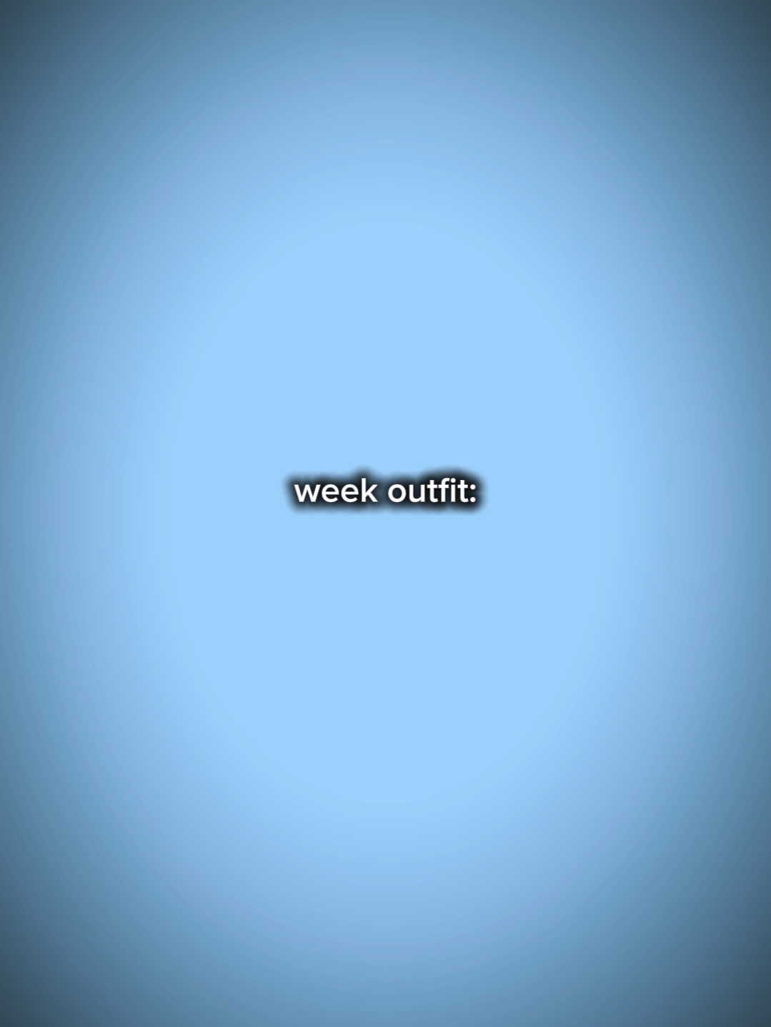 TENUE DE SEMAINE