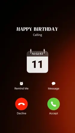 BIRTHDAY 11 AUGUS