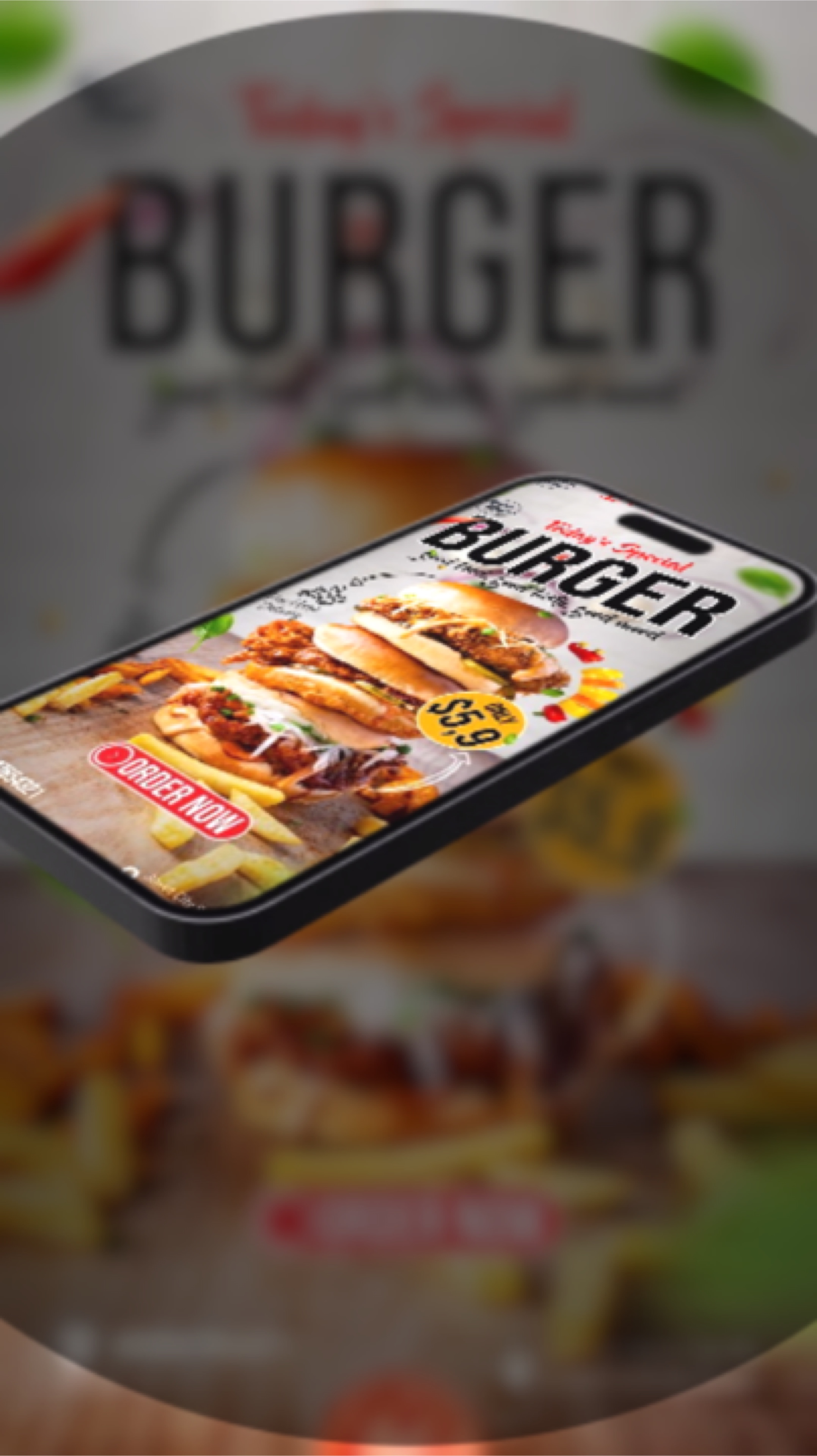 Flyer de promotion alimentaire