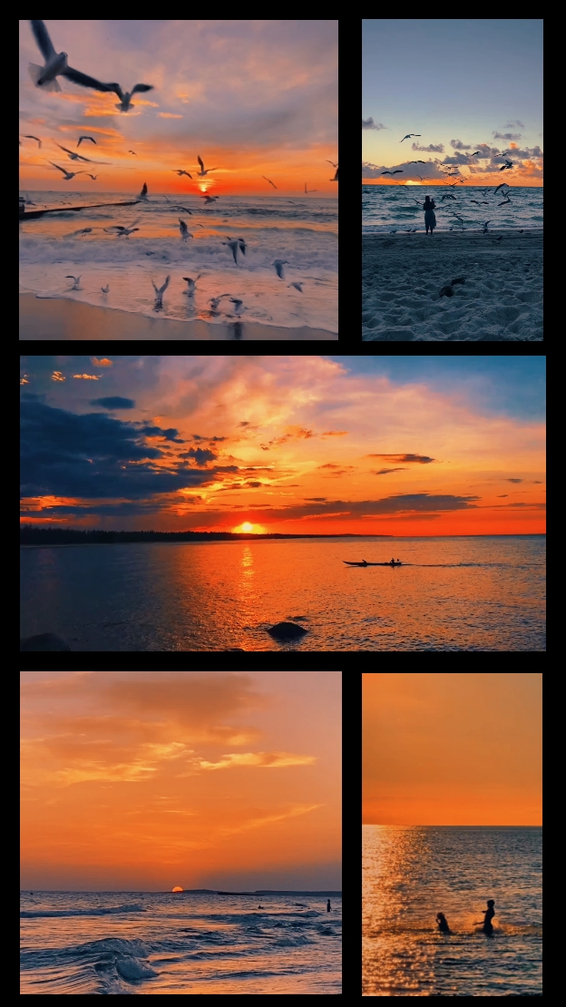 Pôr do sol estético