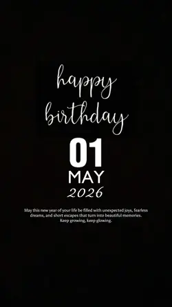 HBD 01 MAY 2026