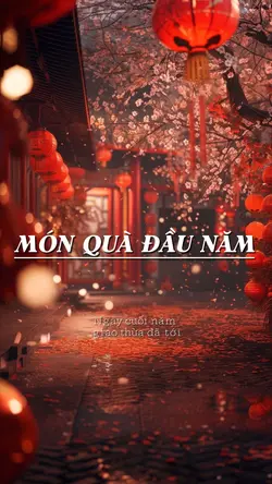 Mẫu đón Tết giao thừ