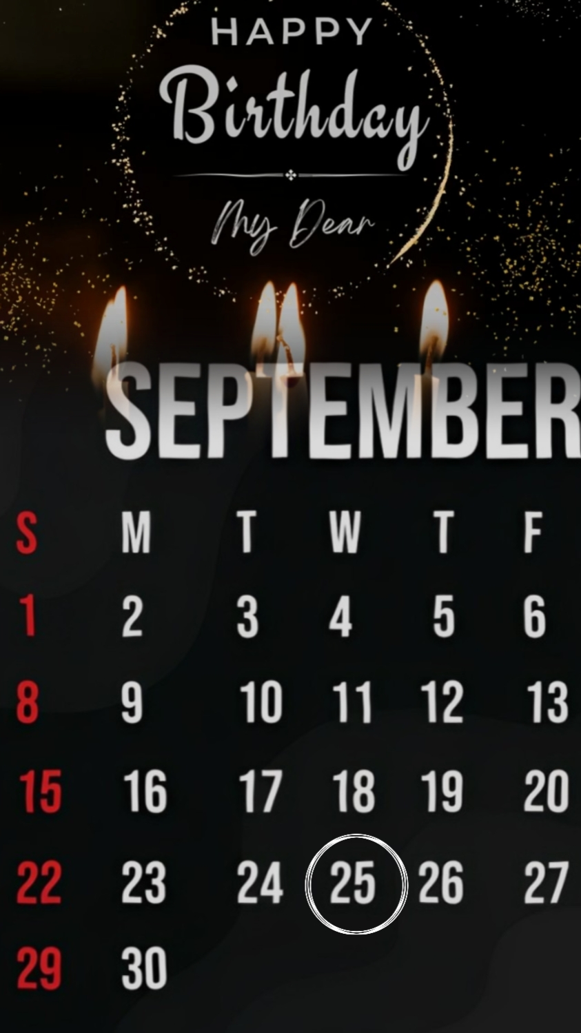 BRITHDAY 25 SEP 2024