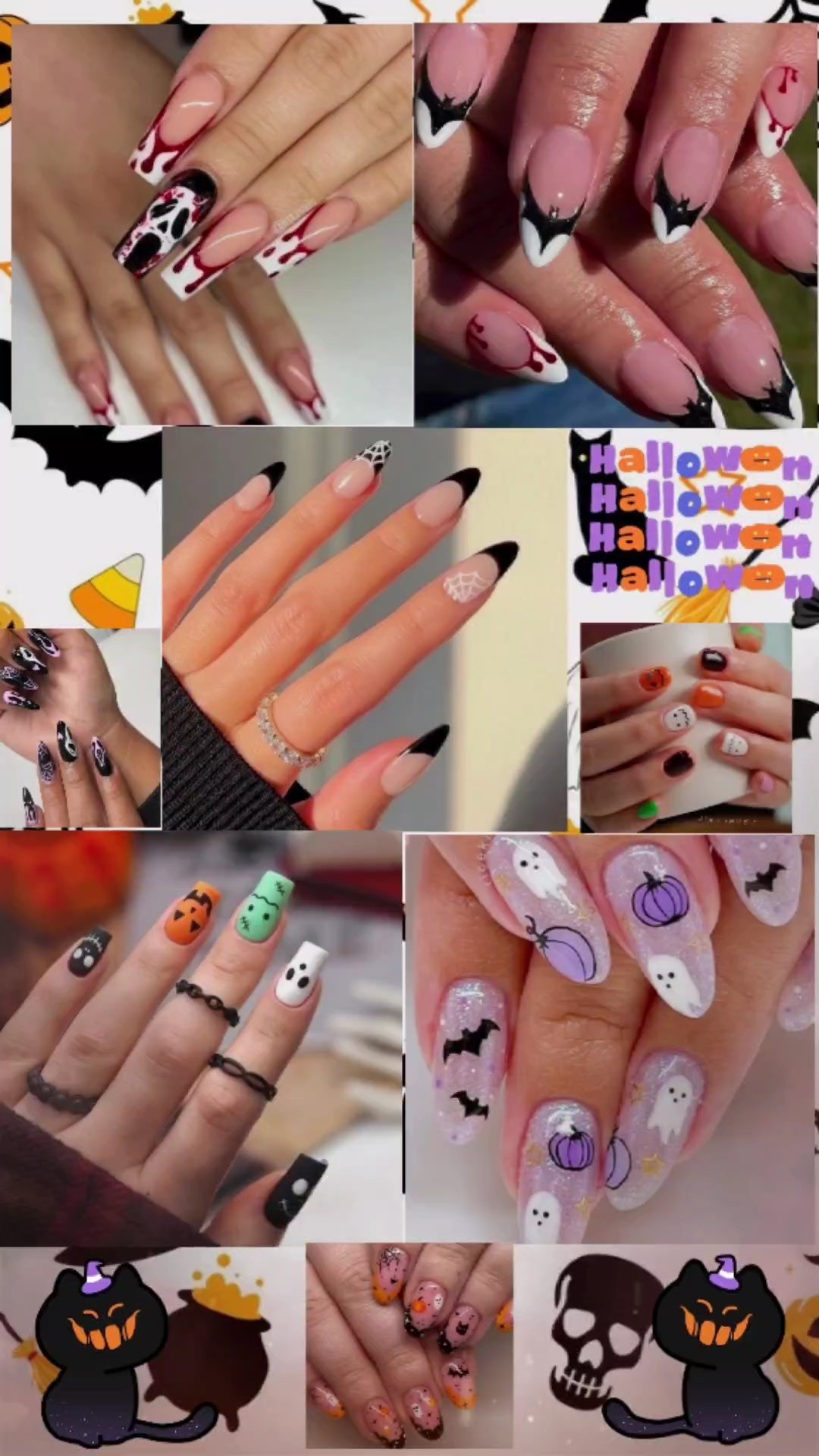 Ongles d'Halloween