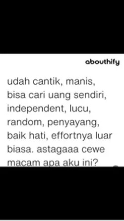 Cantik, independent 