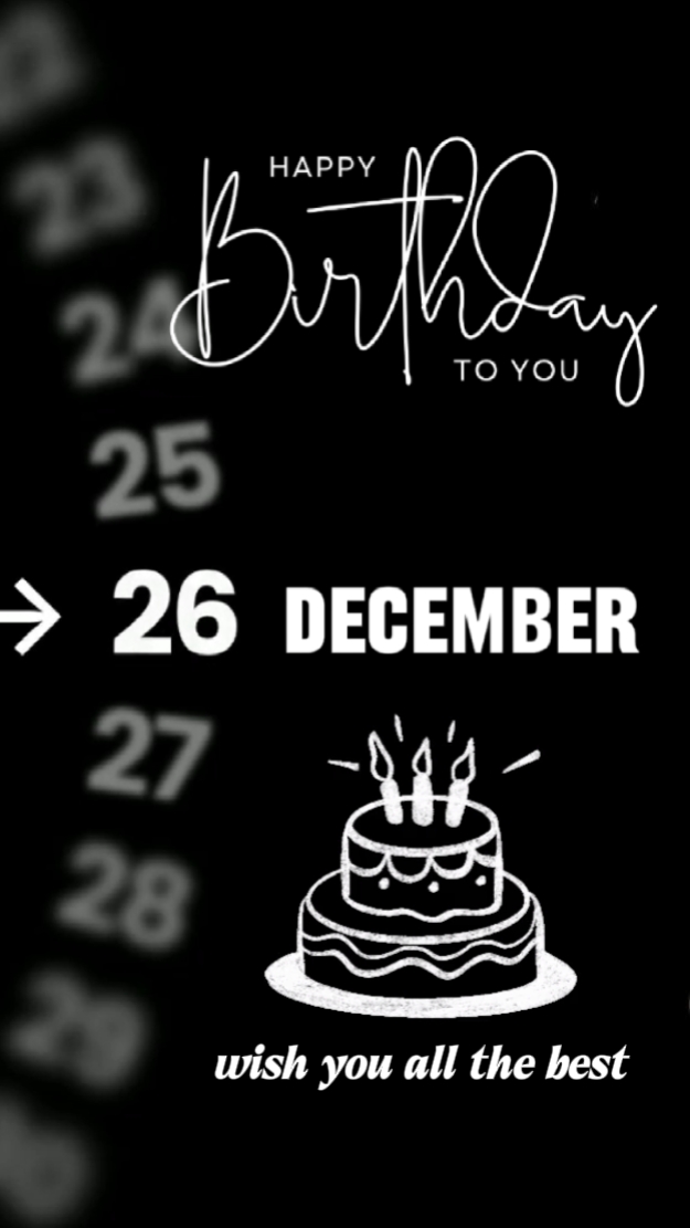HBD 26 DÉCEMBRE 