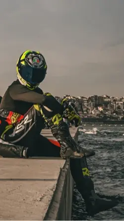 The biker the bike