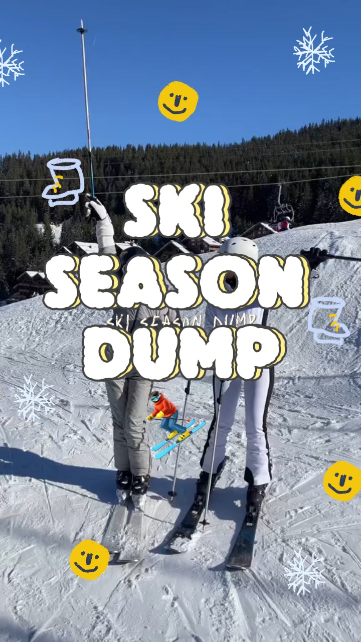 décharge de la saison de ski