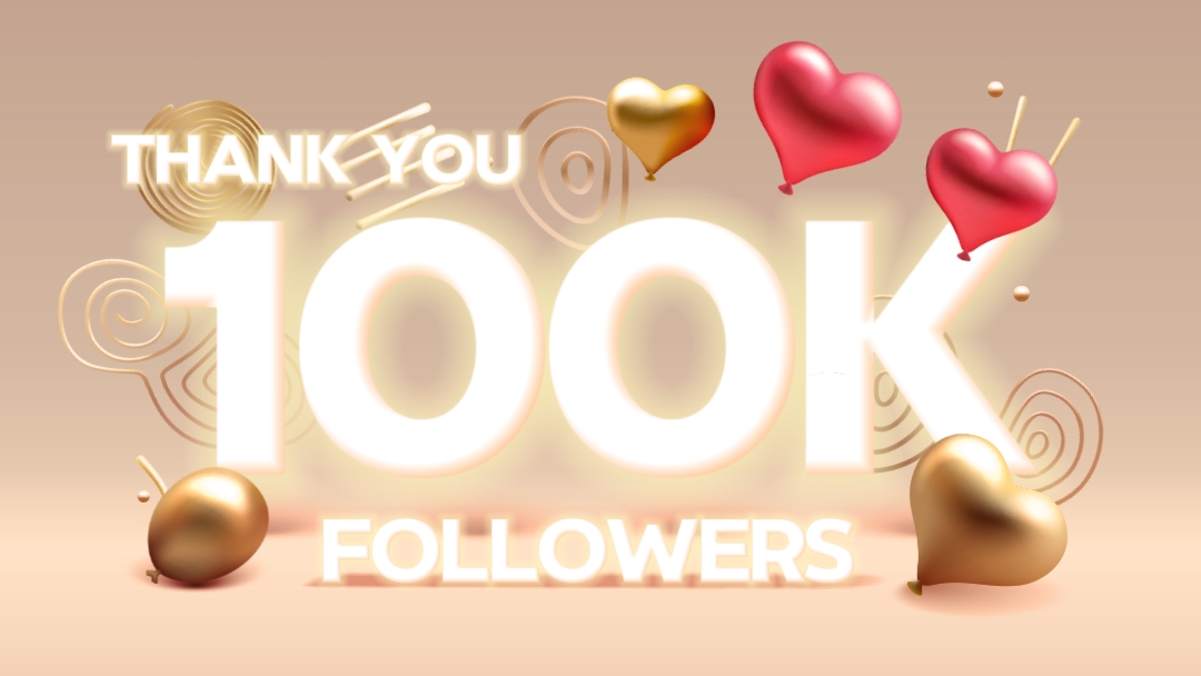 Tonggak Media Sosial Terima Kasih Penggemar Youtube Penggemar Facebook Mencapai 100K