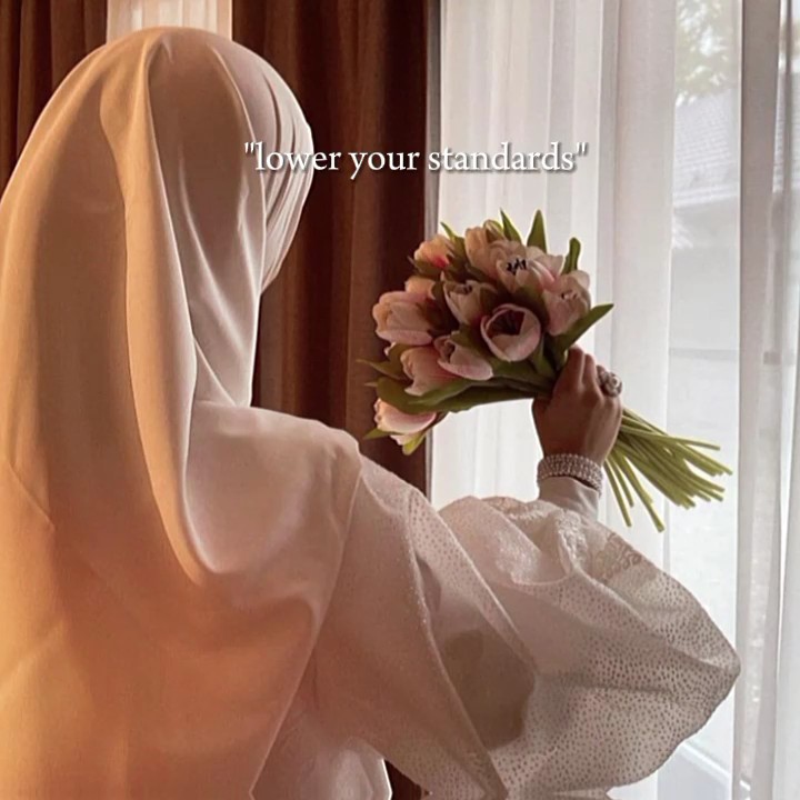 Lower your standard 