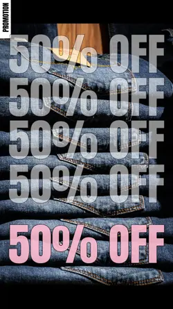 50% off promo templa