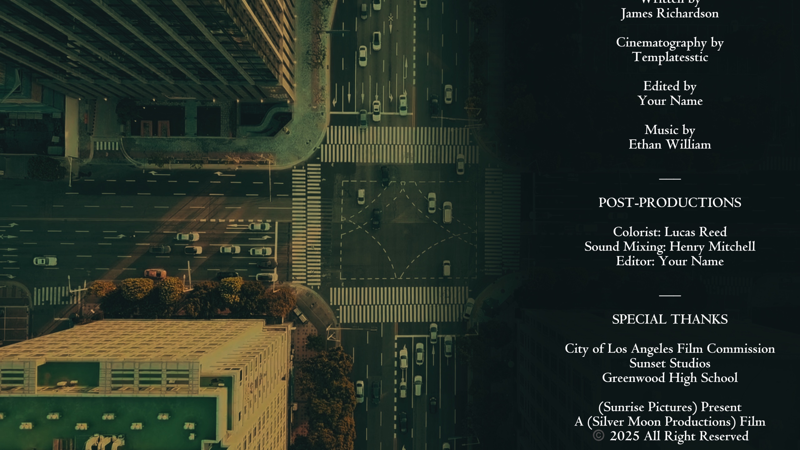 OUTRO CRÉDITS FILM