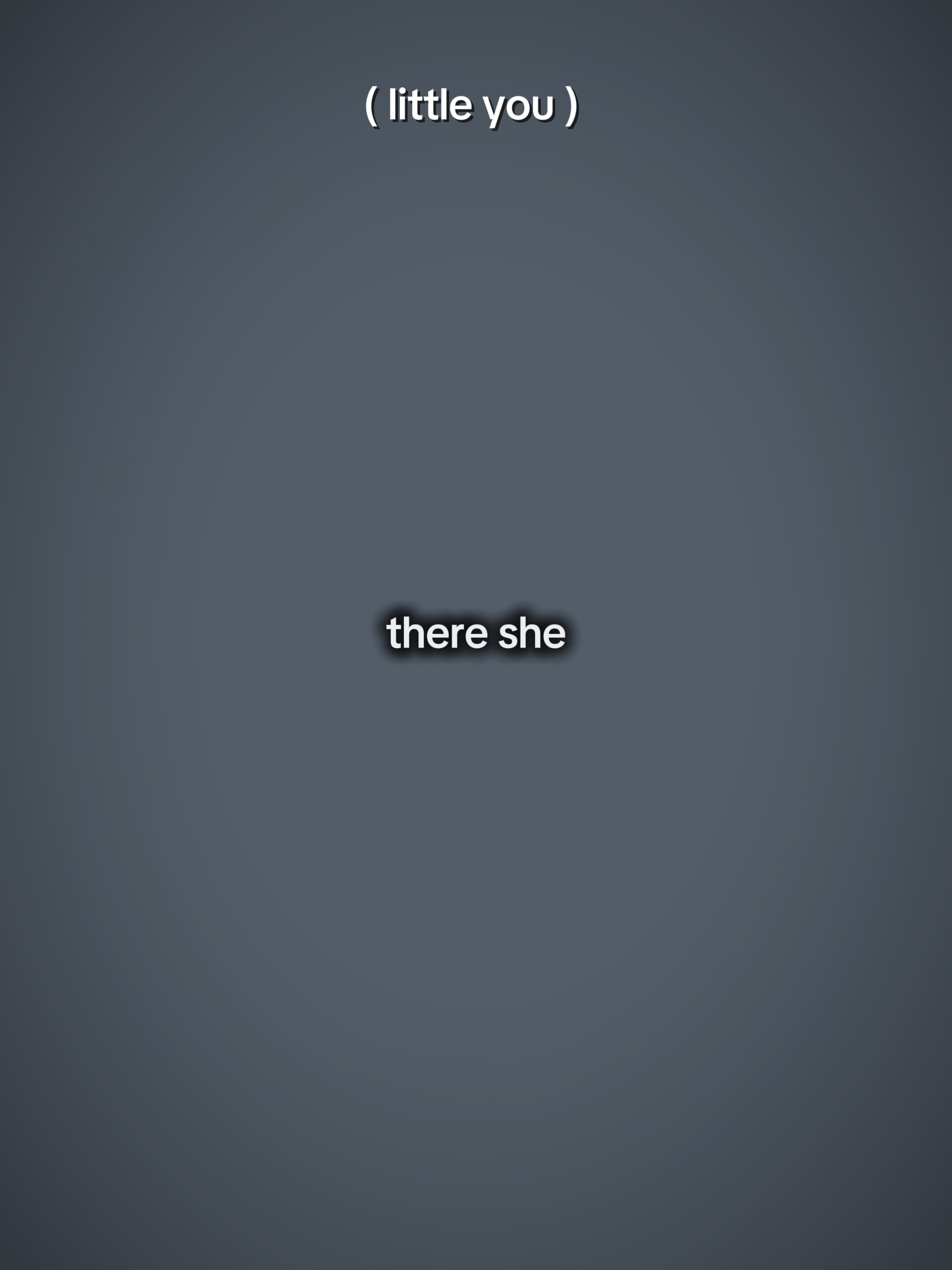 there she goes