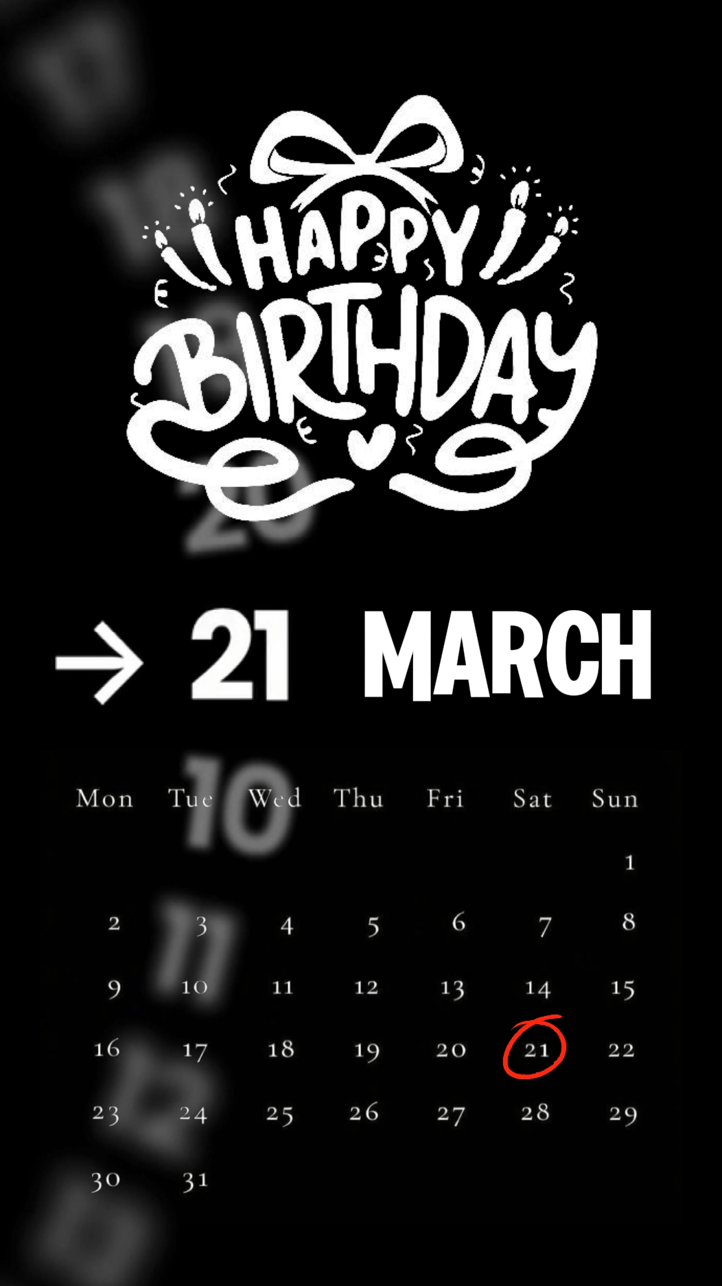CUMPLEAÑOS 21 DE MARZO