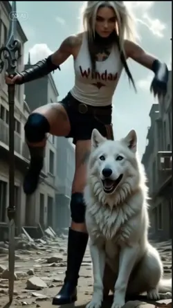 cat mulher c/ cachor