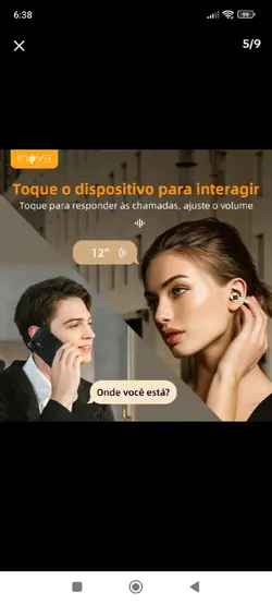 Inova fone de ouvido