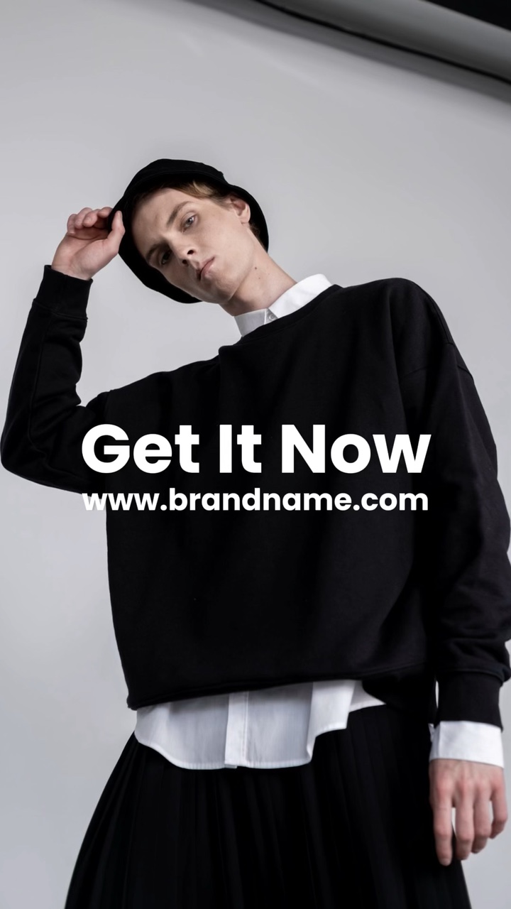 Men Clothing Product Display Creative Ads Showcase