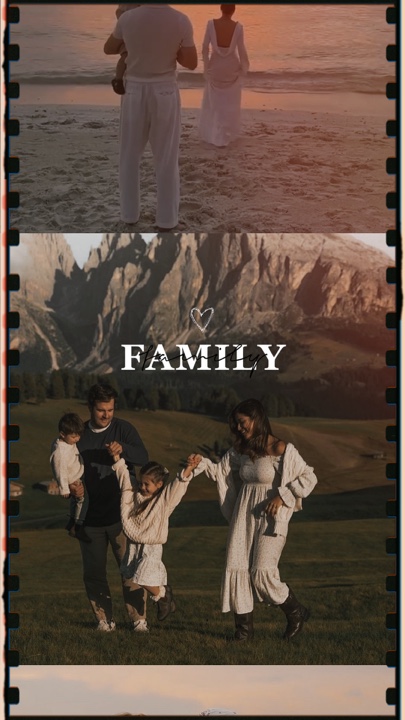 family retro scroll