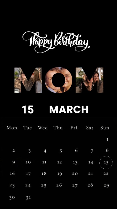 HBD 15 MARET MAMA