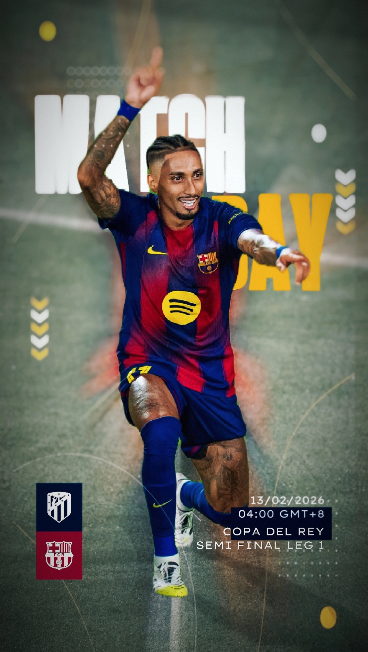 DÍA DEL PARTIDO BARCA