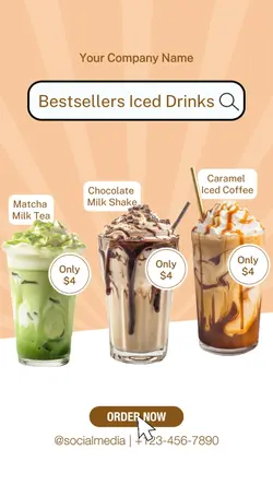 iced drinks menu