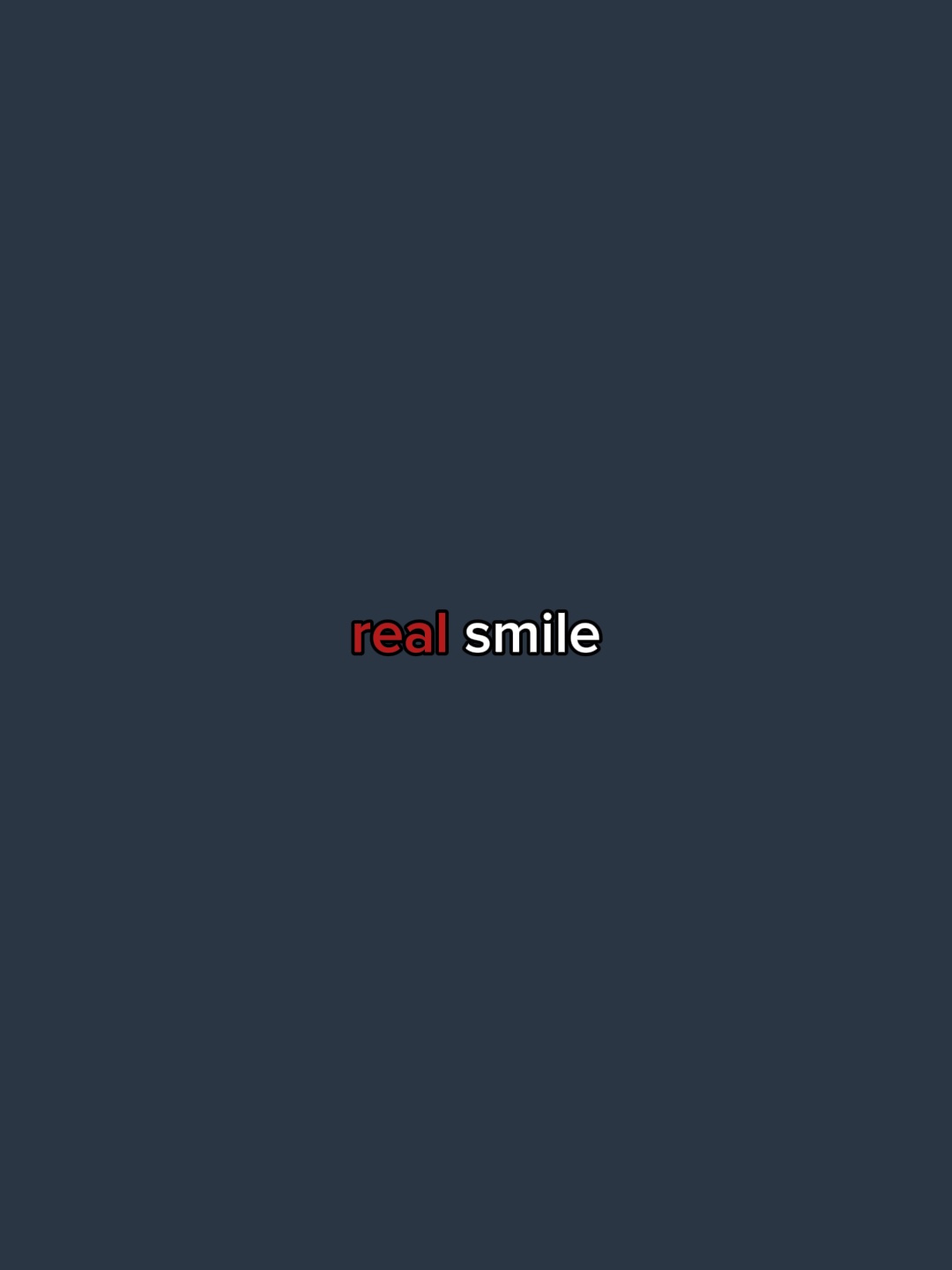 Fake vs real smile 