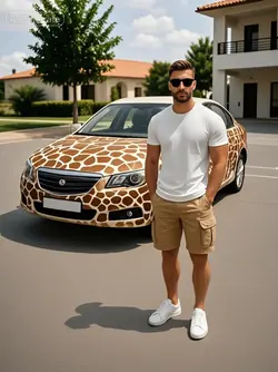 Giraffe Car Skin Ai