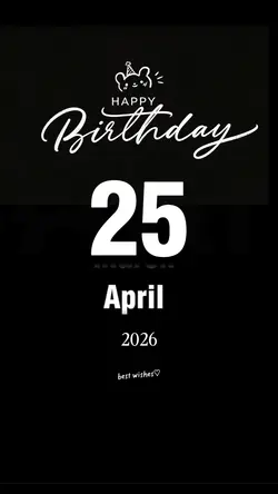 hbd 25 april 2026