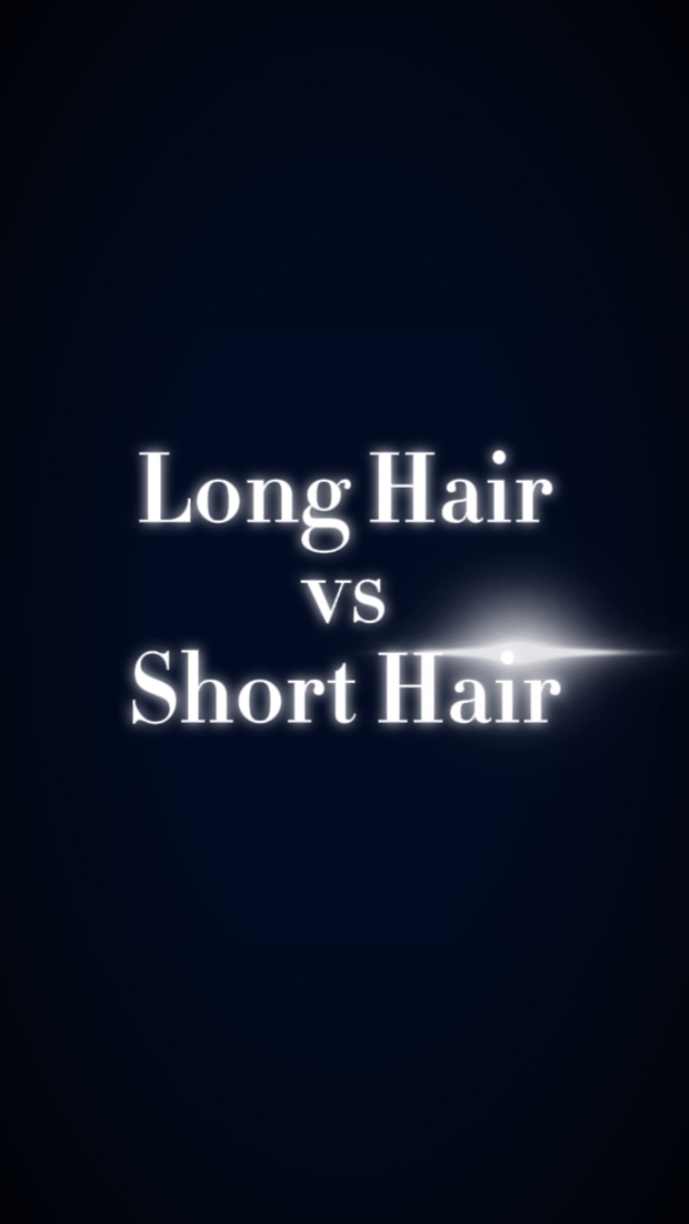 Cabelo comprido vs curto