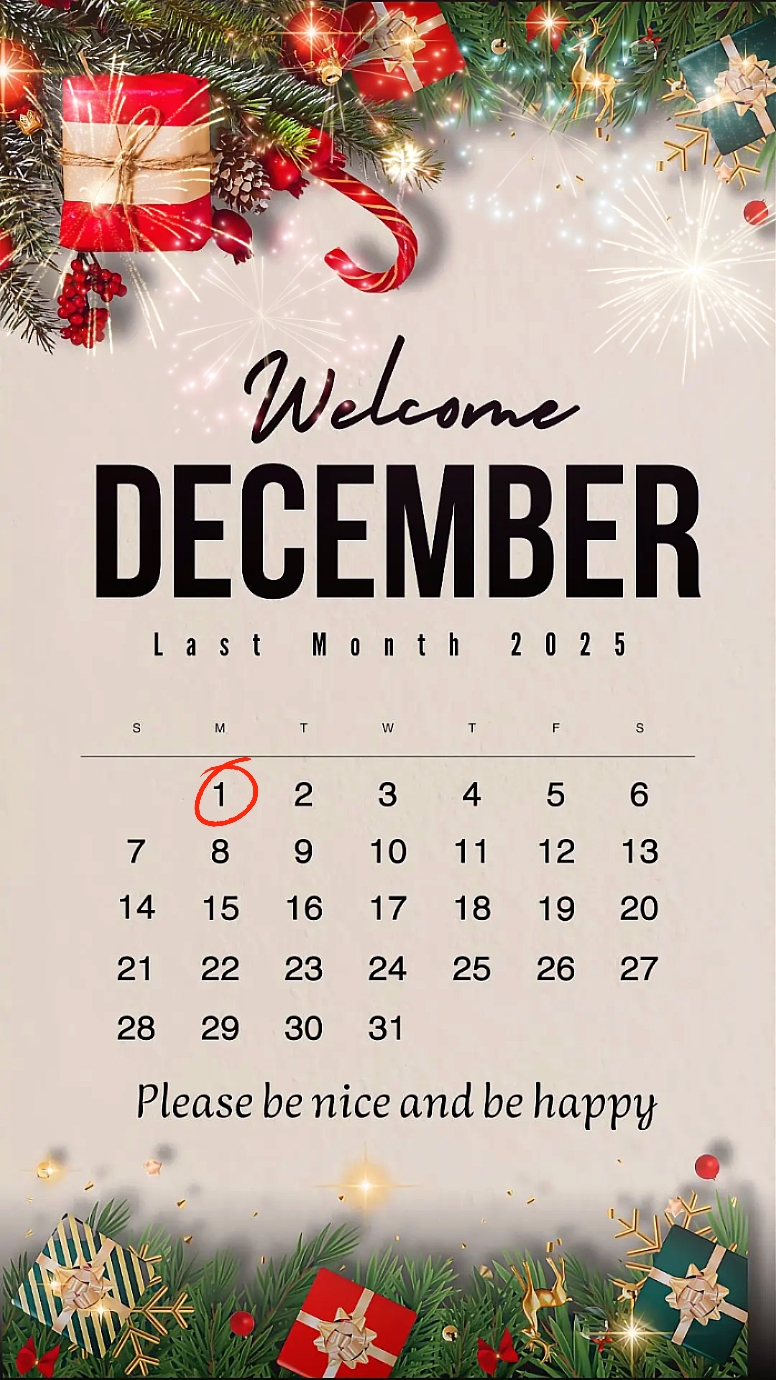 Bienvenue décembre 2025