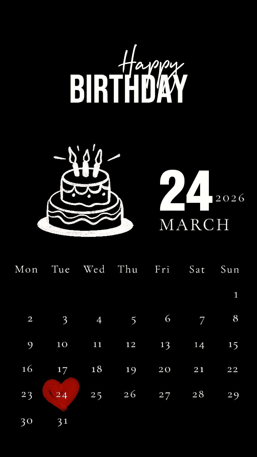 ulang tahun 24 Maret 
