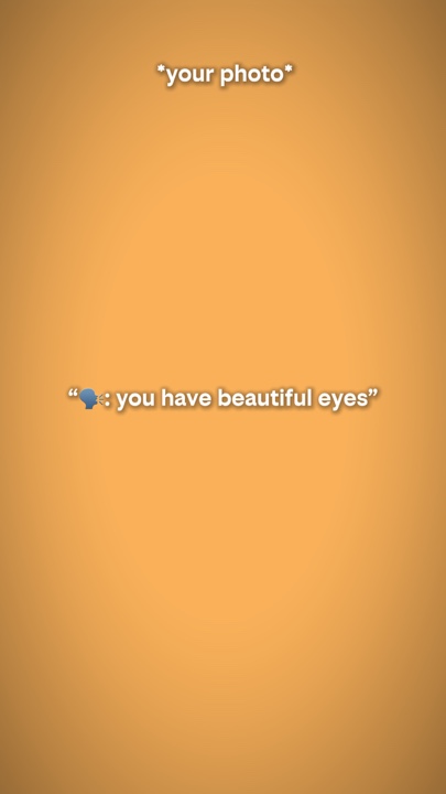 Tienes un ojo hermoso