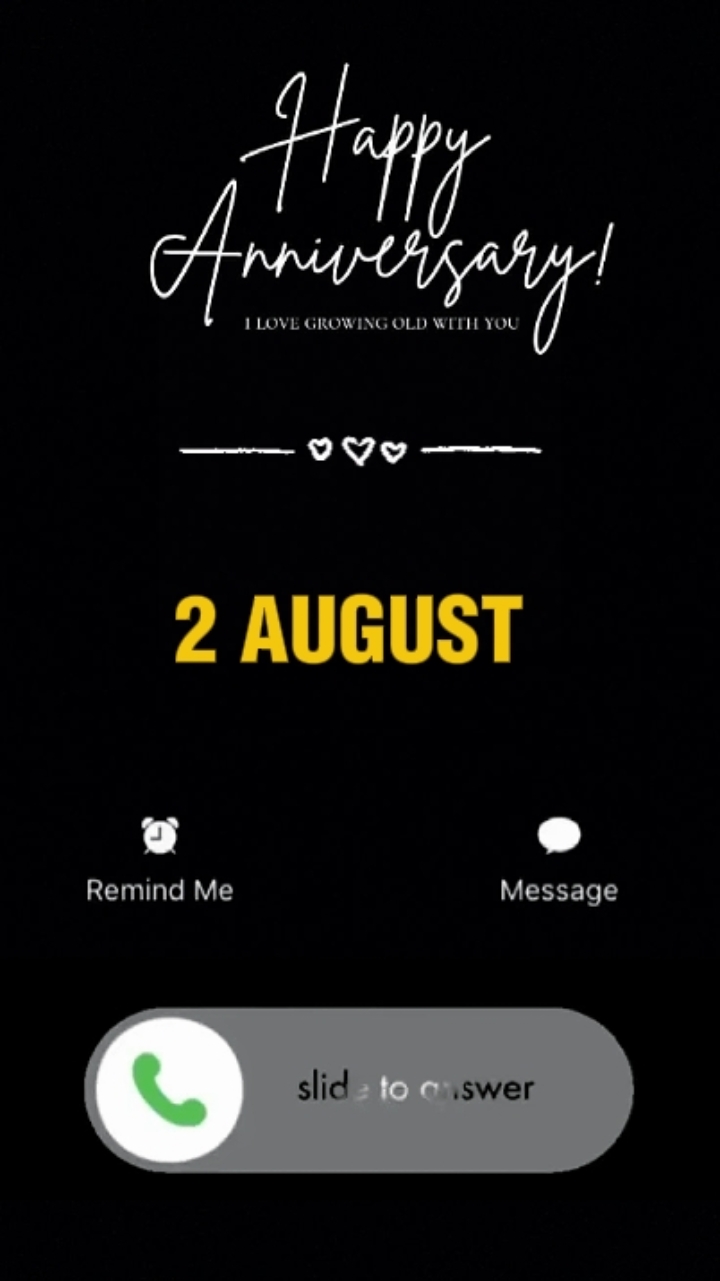2 AUGUST ANNIV CALL 