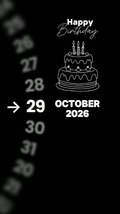 HBD 29 de octubre 