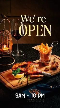 We're Open