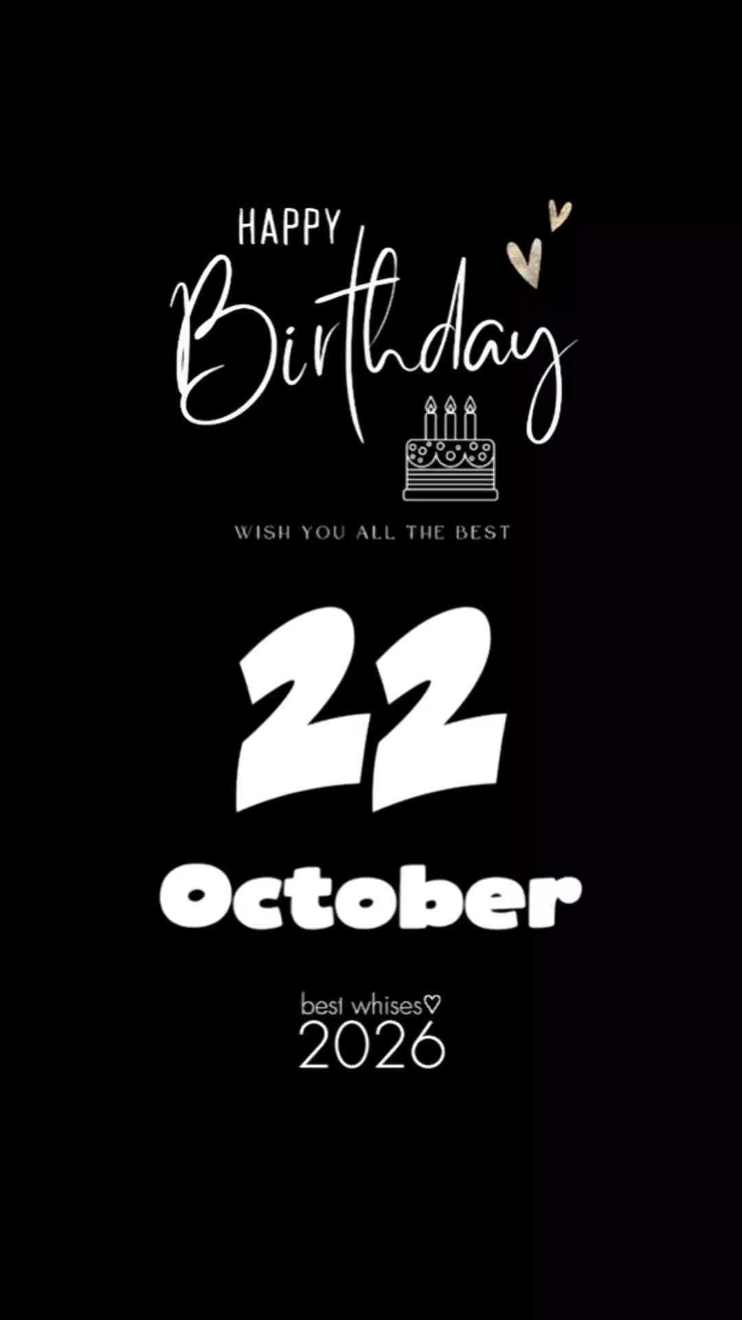 Hbd 22 de outubro 