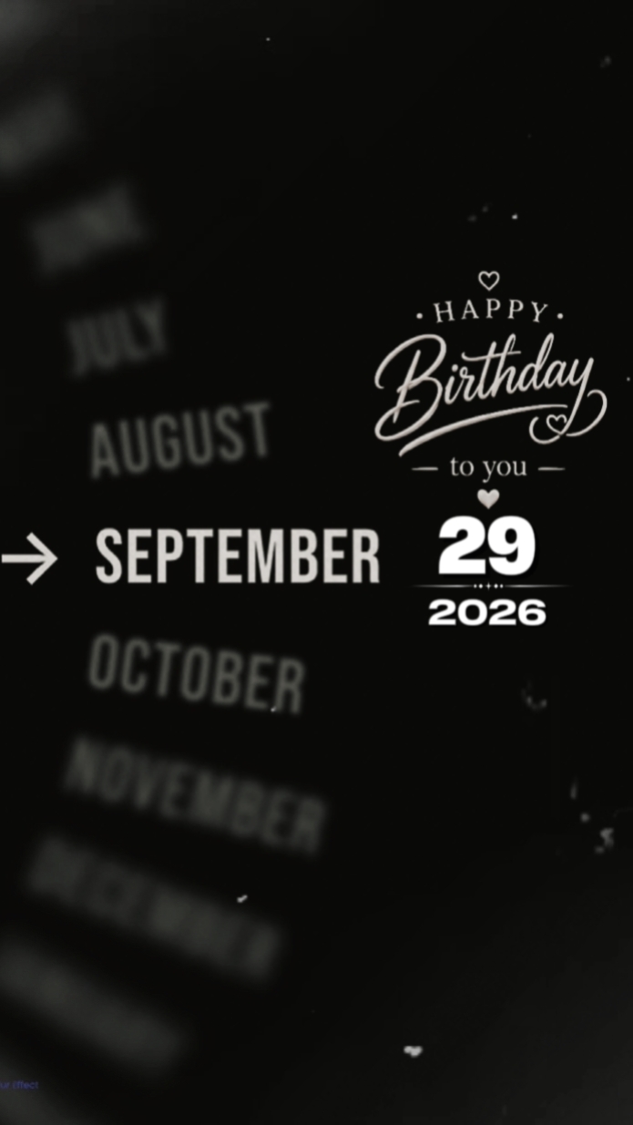 Septmber 29th Brthdy