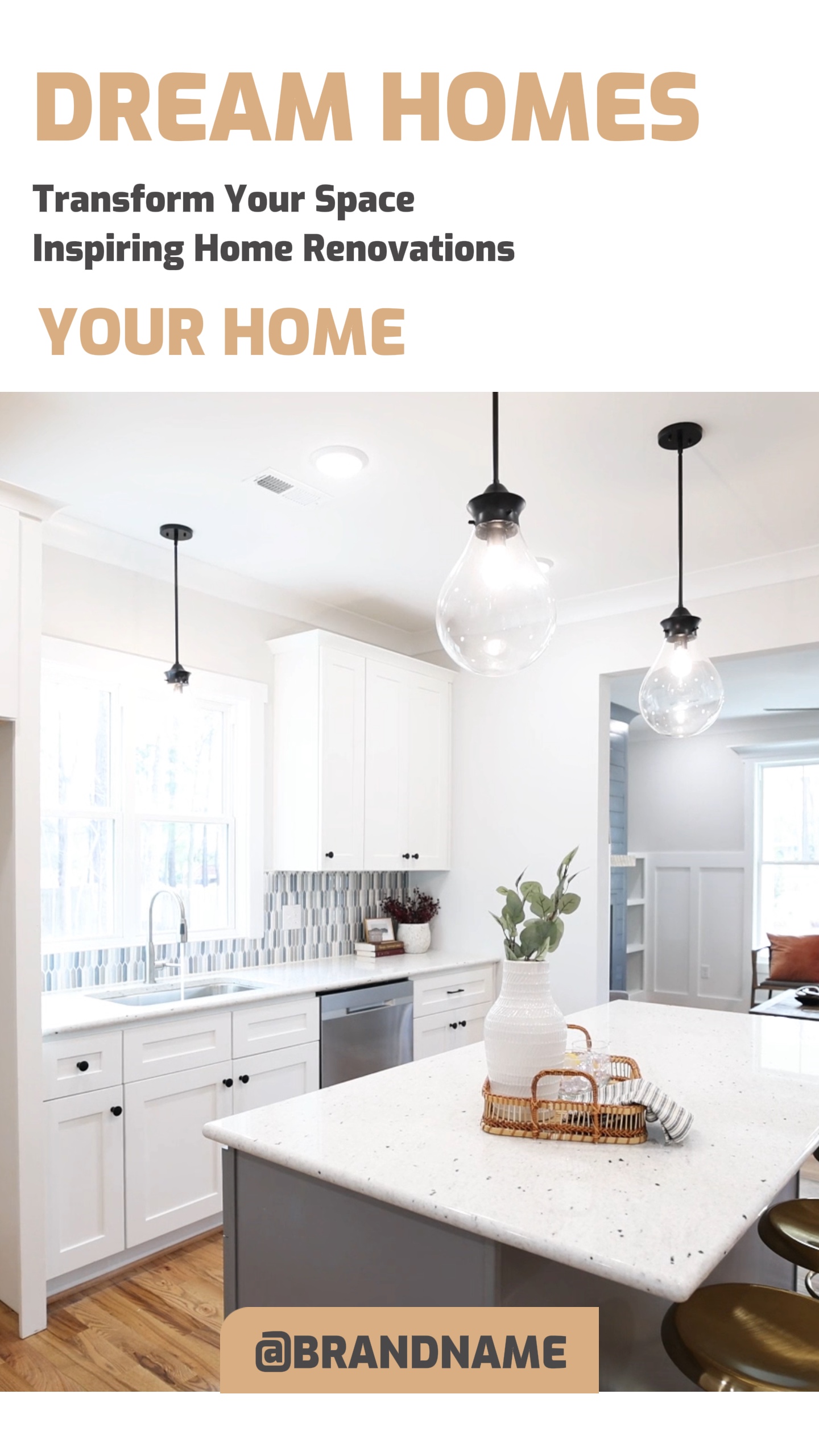Promoción de estilo minimalista de la industria inmobiliaria